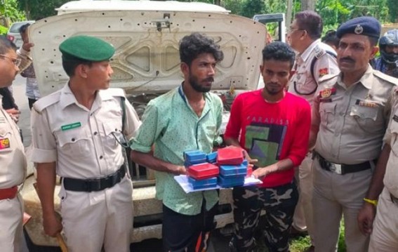 2 arrested with Brown Sugar by Dharmanagar Police 2 arrested with Brown Sugar by Dharmanagar Police